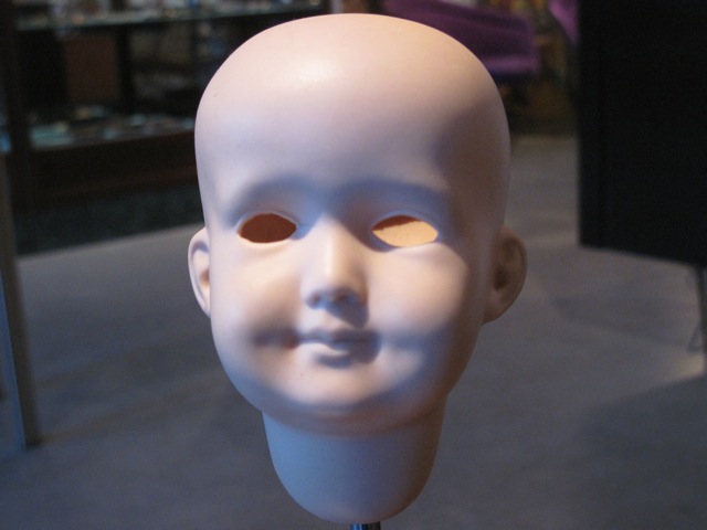 German <em>Simon Halbig</em> Bisque Doll Head Sculptures