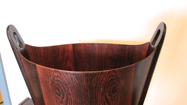 P.S. Heggen Rosewood Wastebasket
