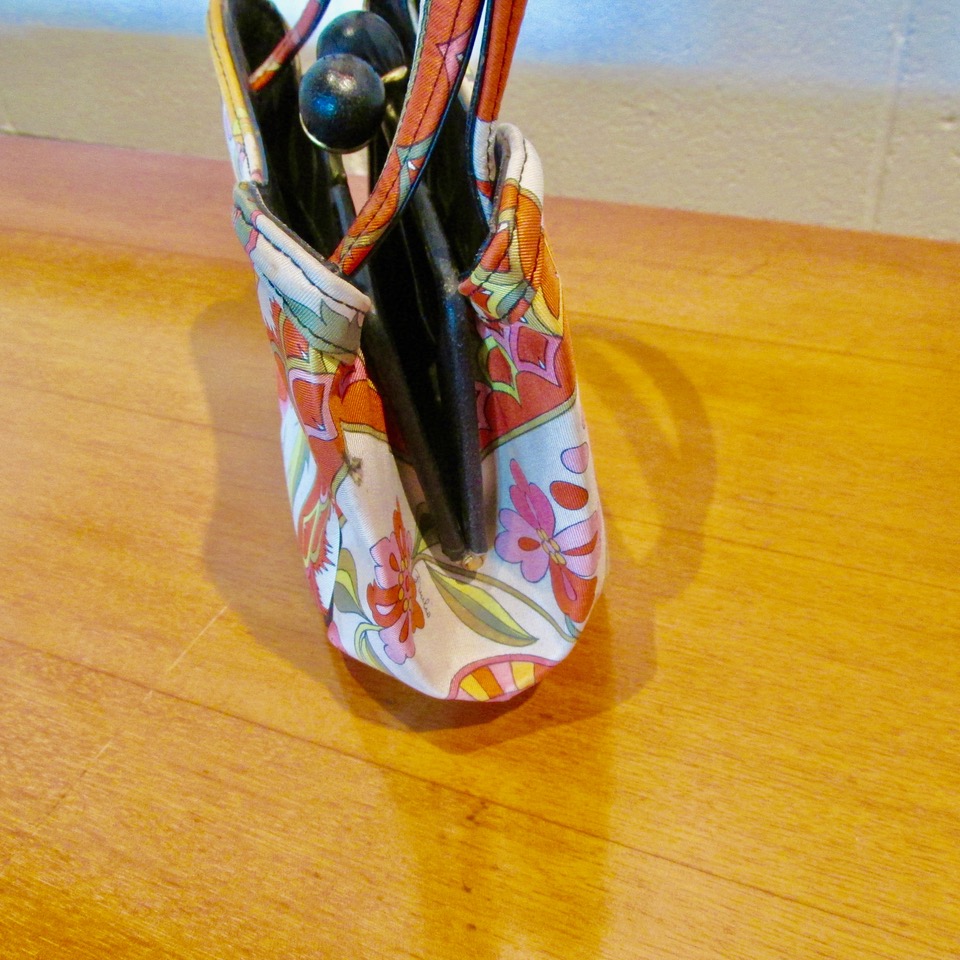 Emilio Pucci Leather & Cloth Purse