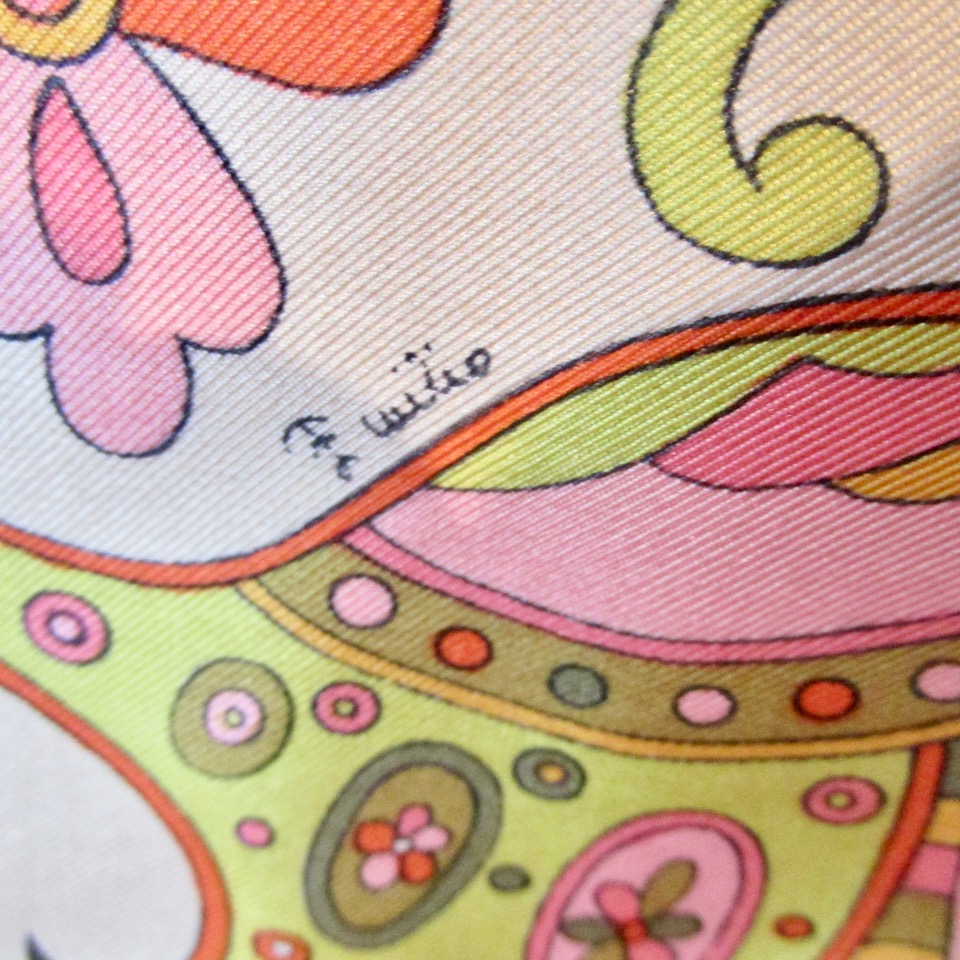 Emilio Pucci Leather & Cloth Purse