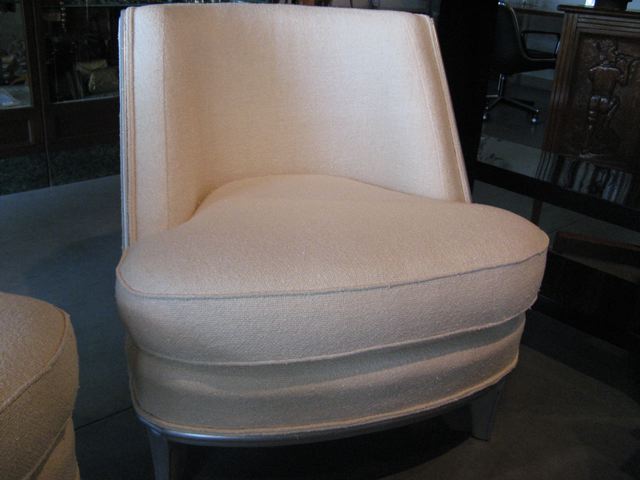 Pair Art Deco Occasional Lounge Chairs 