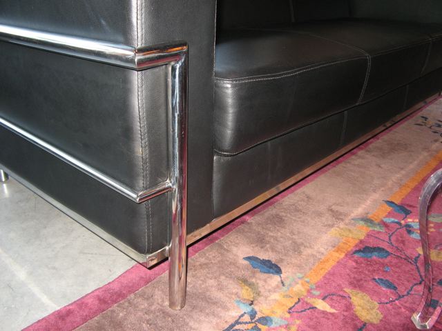 Le Corbusier Style Leather Sofa 