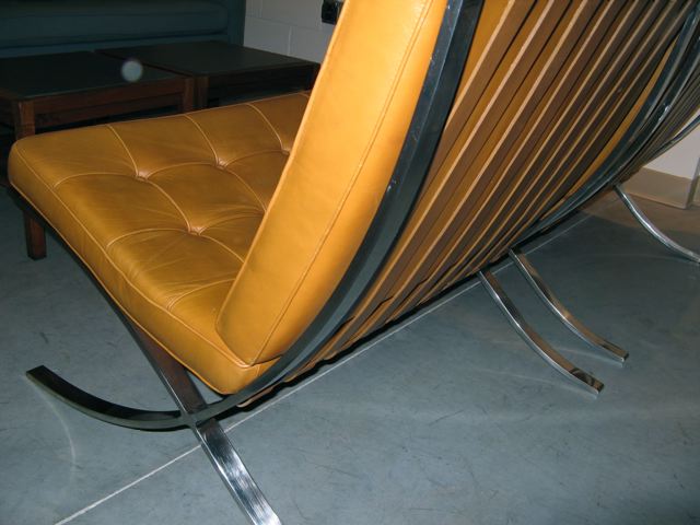 Pair of Mies Van der Rohe Barcelona Chairs 