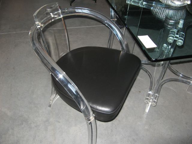 Four Lucite Occasional/Dining Chairs 