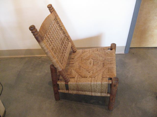 Two Spanish Hemp Chairs 