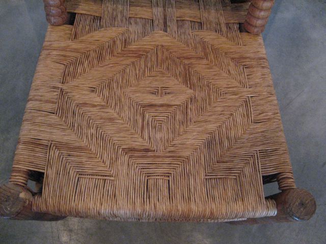 Two Spanish Hemp Chairs 