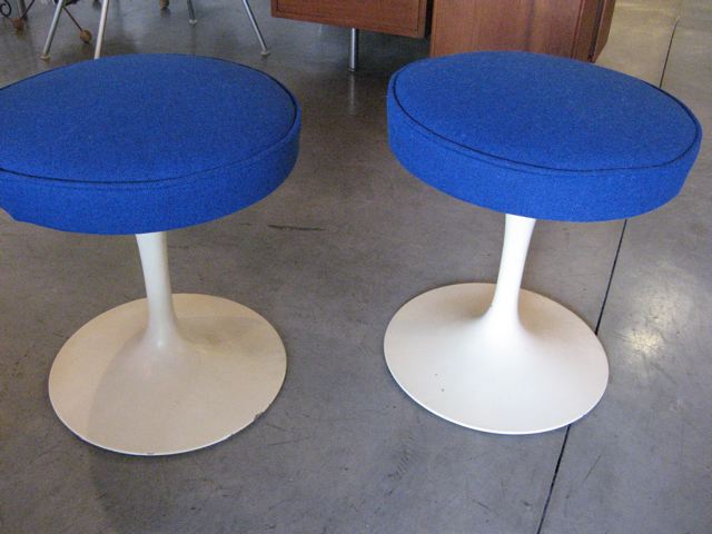Pair of Saarinen Tulip Stools 