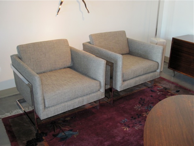 Milo Baughman <em>Cube</em> Lounge Chairs