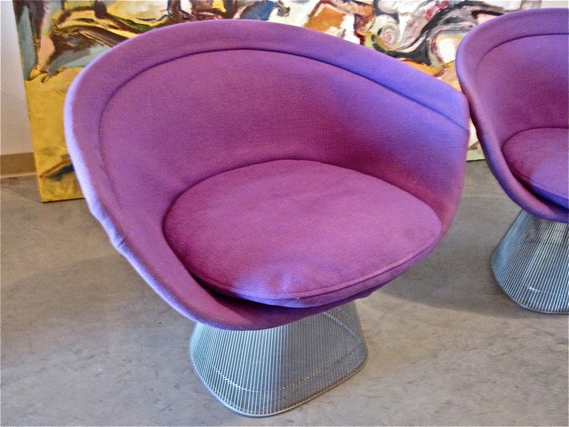 Warren Platner Pair Lounge Chairs