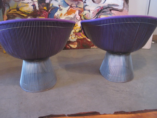 Warren Platner Pair Lounge Chairs