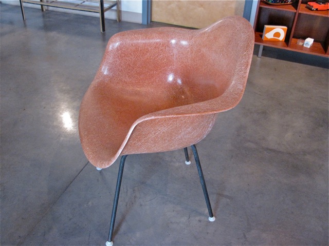 Eames Fiberglass Salmon Arm Chairs