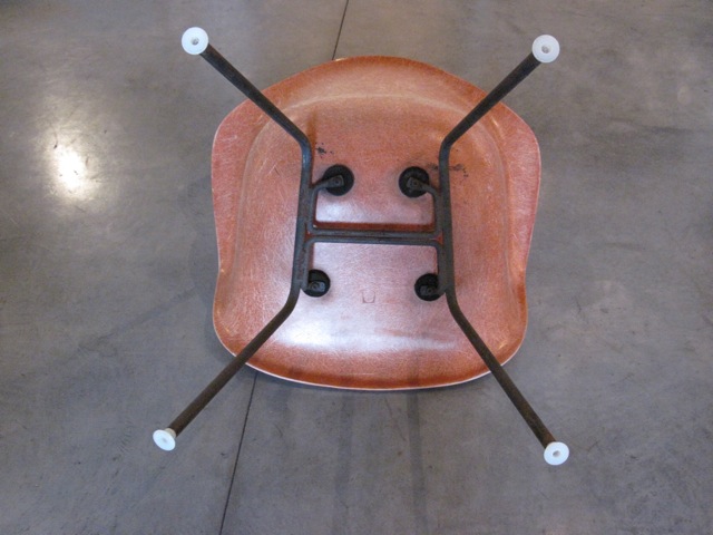 Eames Fiberglass Salmon Arm Chairs