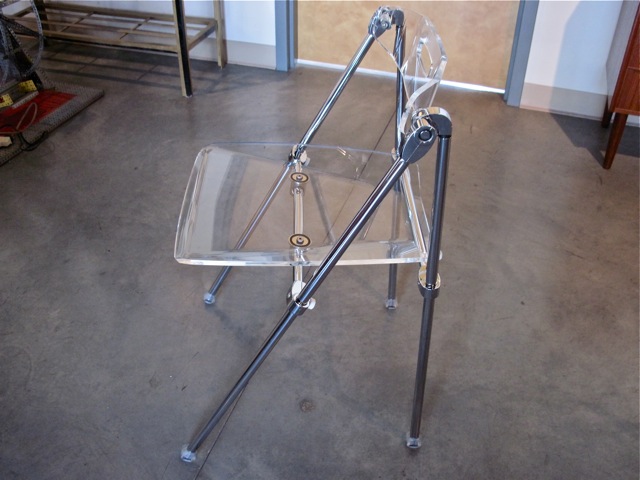 Lucite & Chrome Side Chair