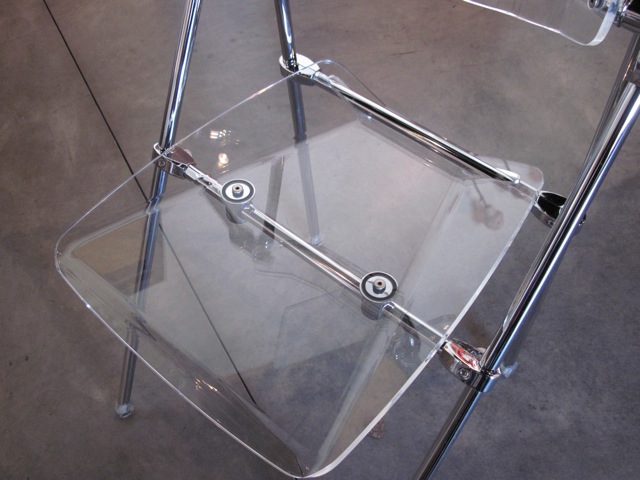 Lucite & Chrome Side Chair