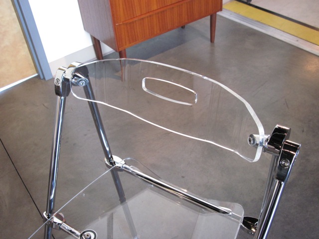 Lucite & Chrome Side Chair