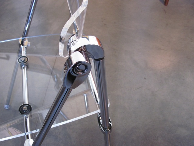 Lucite & Chrome Side Chair