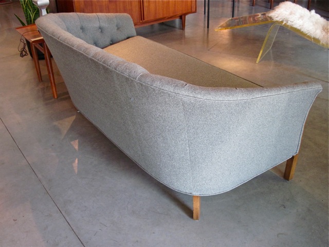 Baker Mid Century Tufted Loveseat