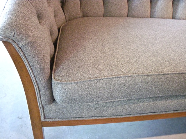 Baker Mid Century Tufted Loveseat