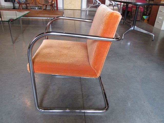 Mies van der Rohe Steel & Mohair Brno Chairs