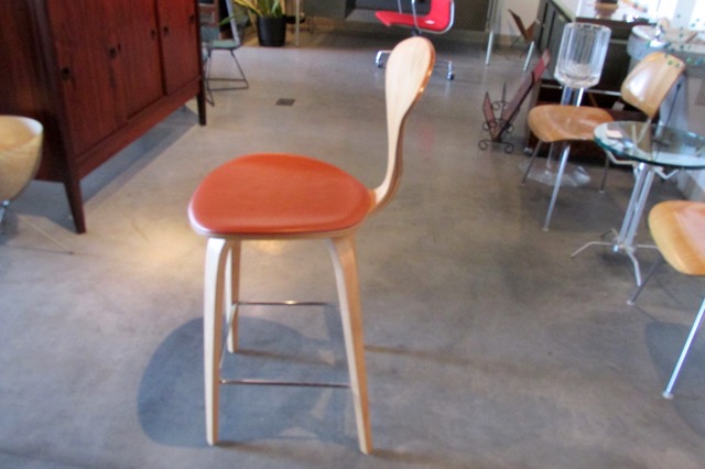 Norman Cherner  Wood & Leather Stools