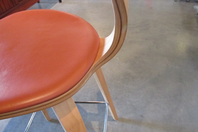Norman Cherner  Wood & Leather Stools