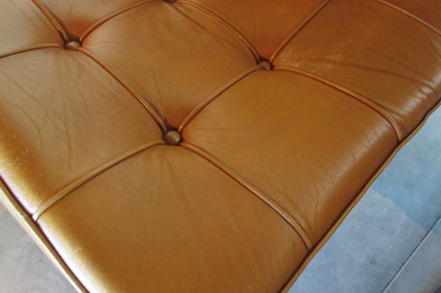 Mies van der Rohe Brushed Steel Barcelona Chairs