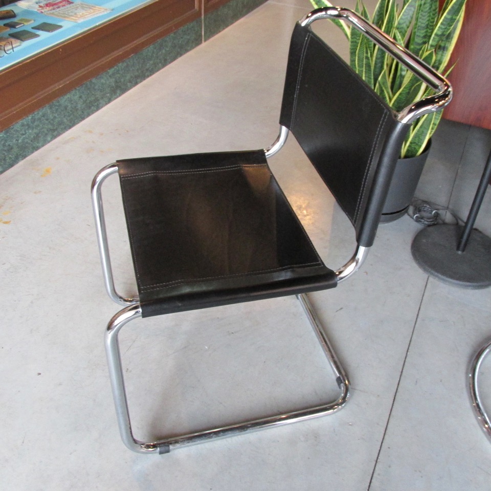Mart Stam Cantilever Leather Chairs