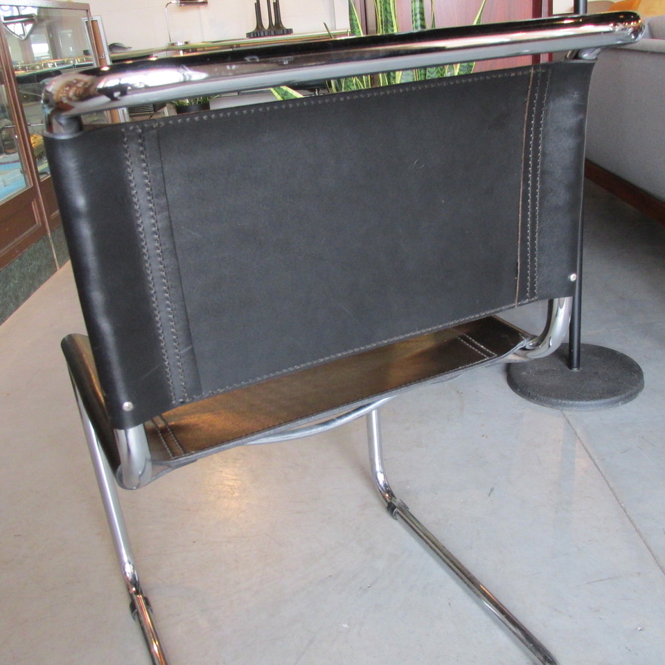 Mart Stam Cantilever Leather Chairs