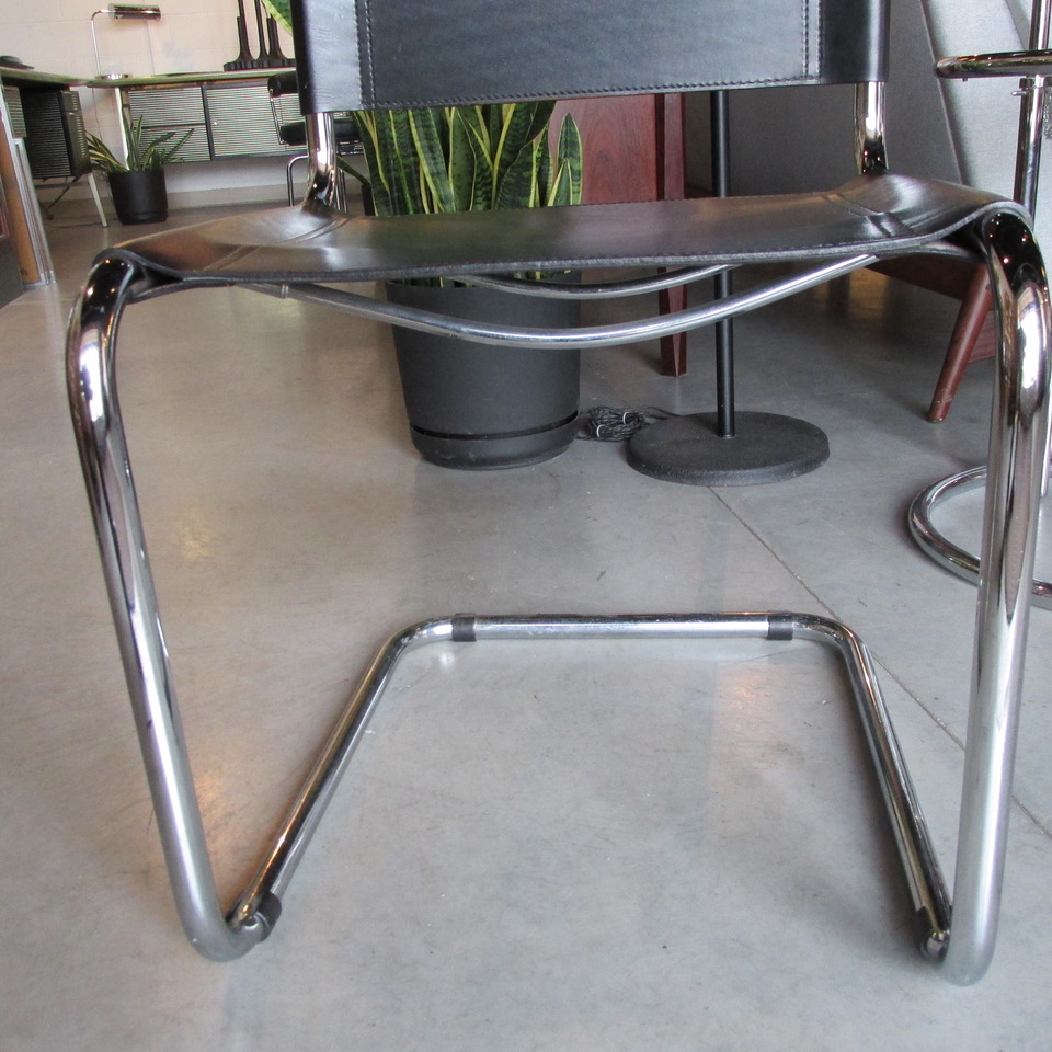 Mart Stam Cantilever Leather Chairs