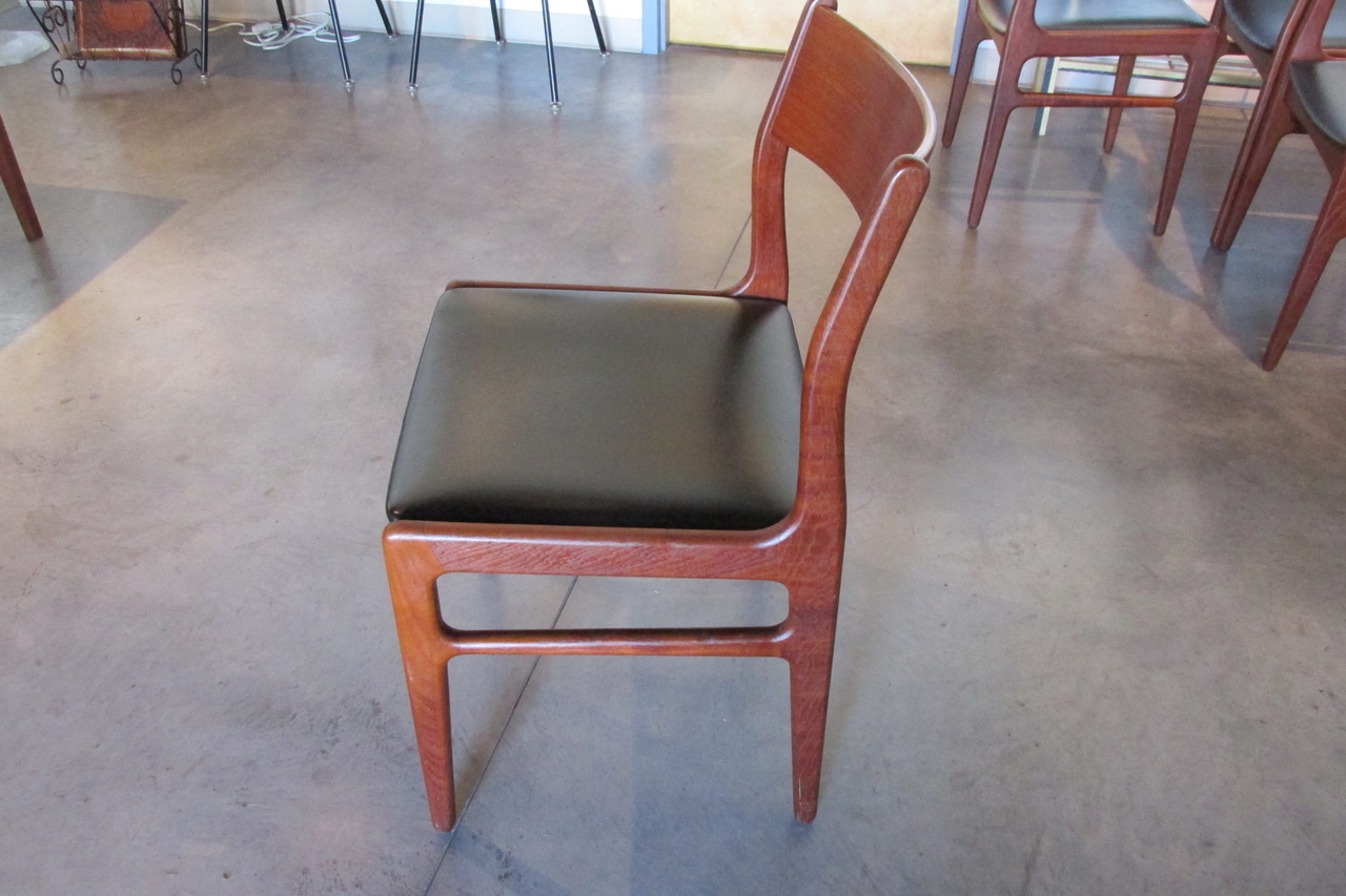 Six Funder Schmidt MadsenTeak Dining Side Chairs