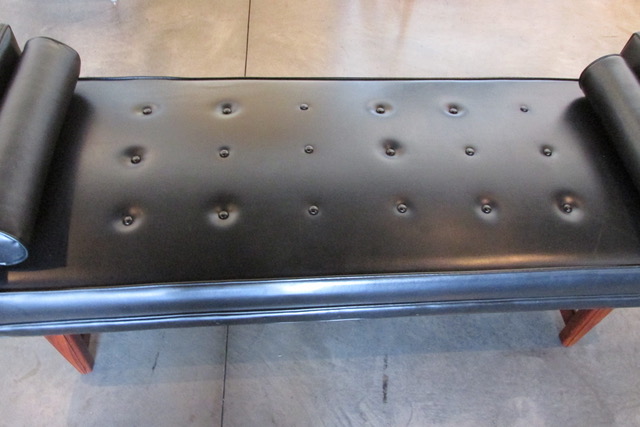 Selig Walnut Tufted Bench