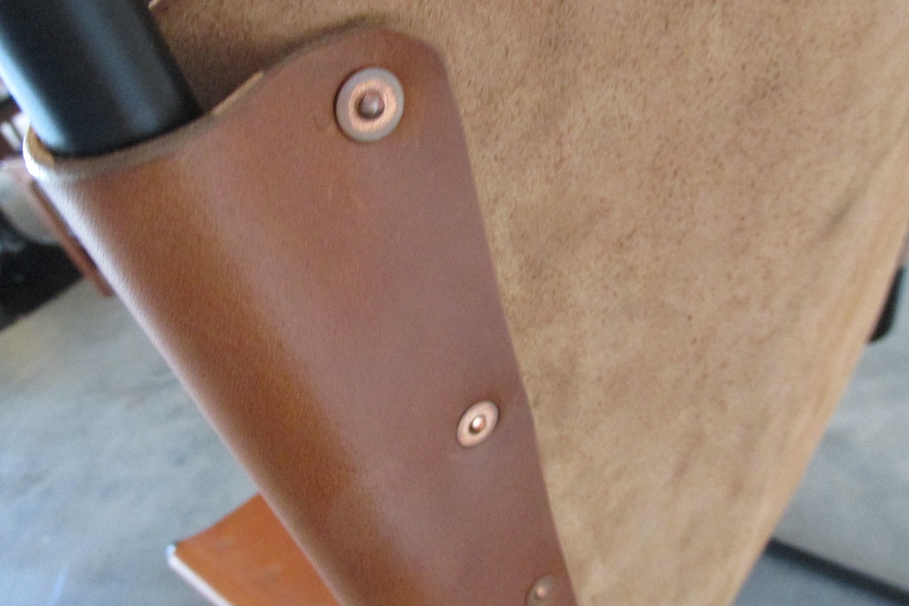Artisan Lazlo Nemes Leather & Steel Lounge Chair