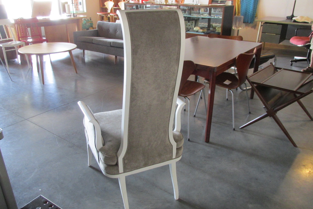 Adrian Persall Style Velvet Lounge Chair