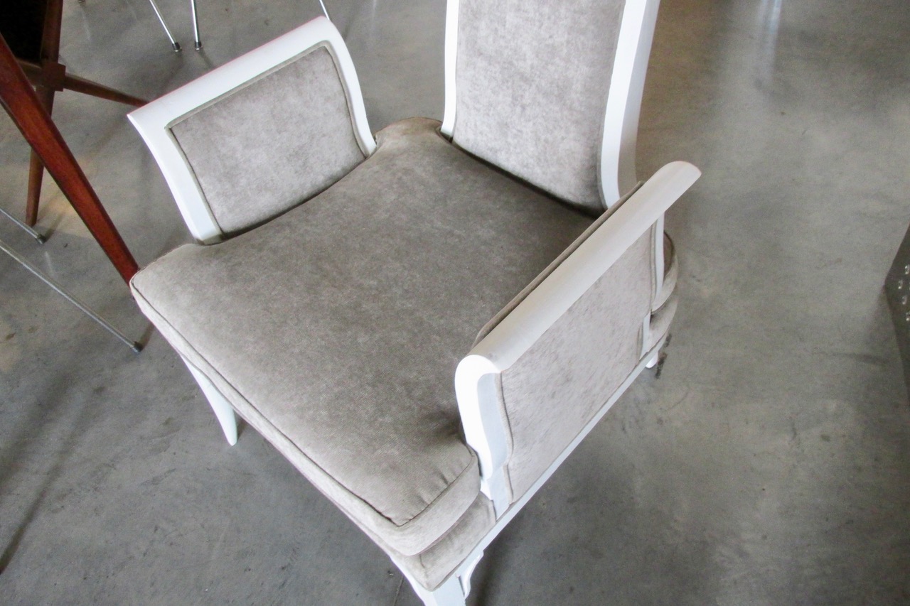 Adrian Persall Style Velvet Lounge Chair