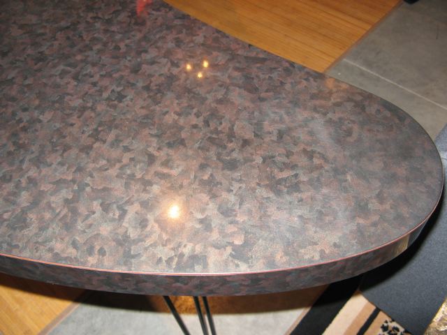Boomerang Pin Leg Table 