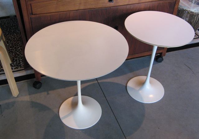 Saarinen Tulip Laminate End Tables 