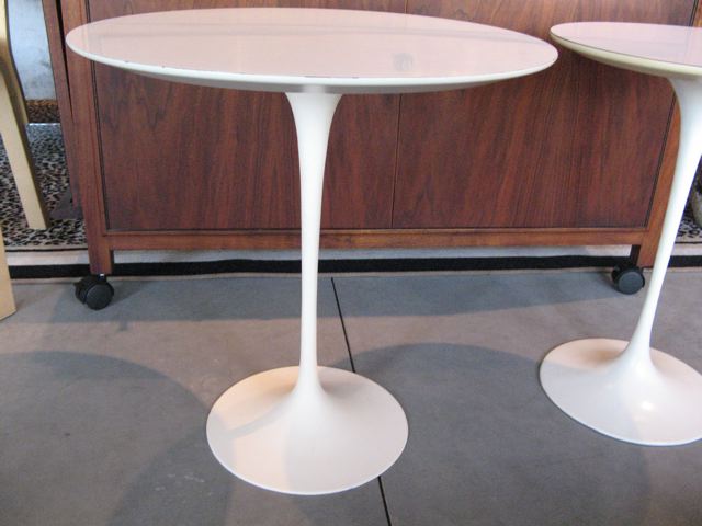 Saarinen Tulip Laminate End Tables 