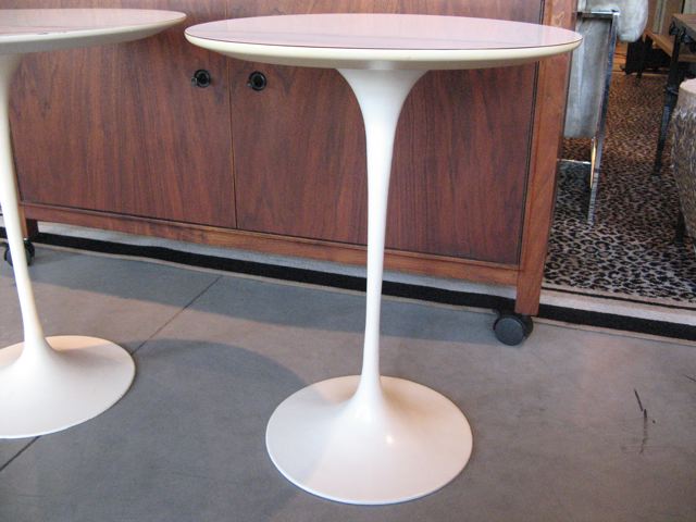 Saarinen Tulip Laminate End Tables 