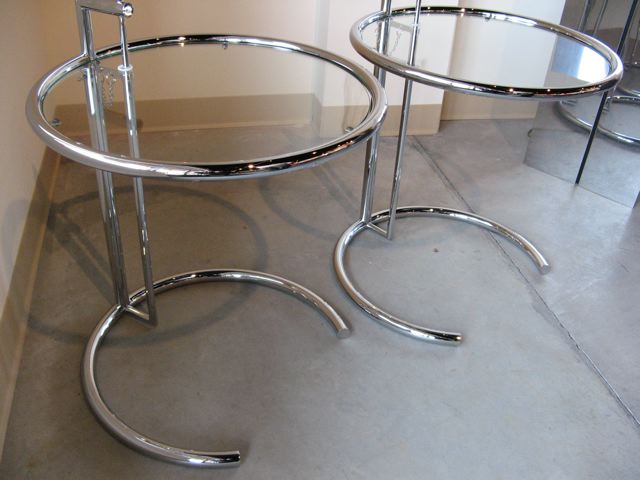 Two Eileen Gray Side Tables 