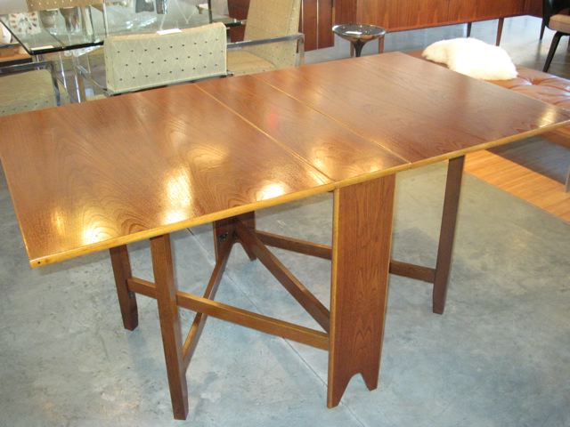 Danish Teak Dining Table in Bruno Matthsson Style
