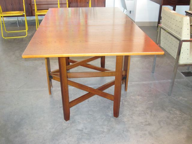 Danish Teak Dining Table in Bruno Matthsson Style