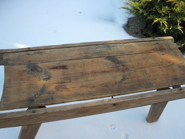Oak & Pine Sled Coffee Table