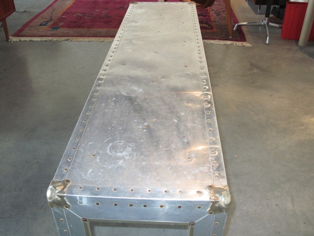 Industrial Artisan Metal Console Table