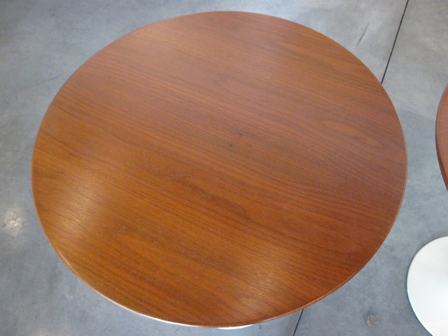 Eero Saarinen Matched Pair Wood Tulip Tables