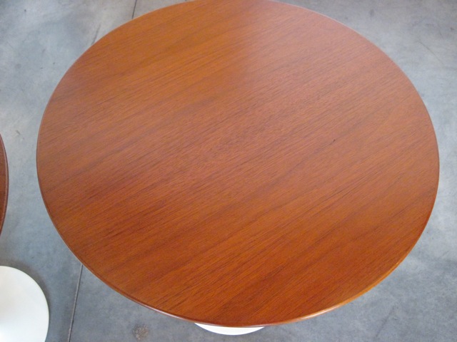 Eero Saarinen Matched Pair Wood Tulip Tables