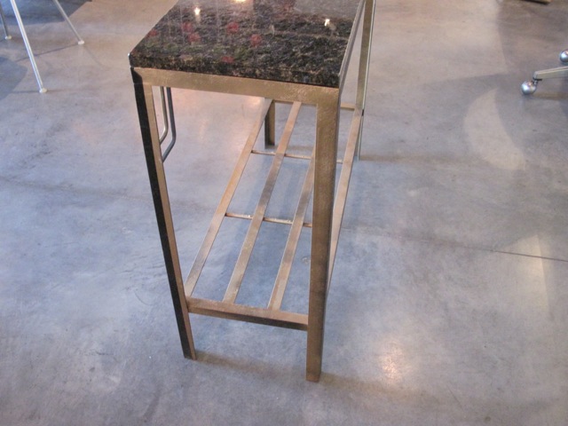 Art Deco Metal & Granite Console