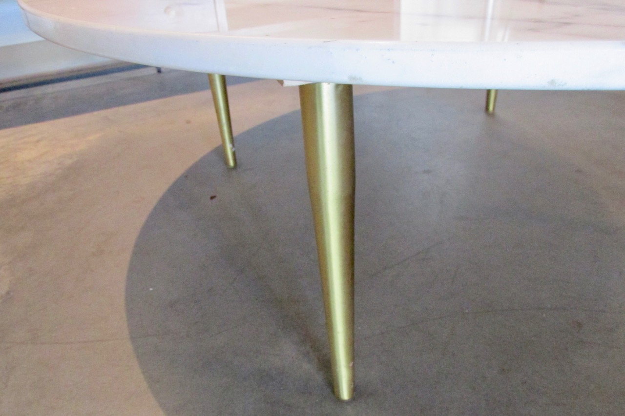 Edward Wormley Marble & Brass Coffee Table