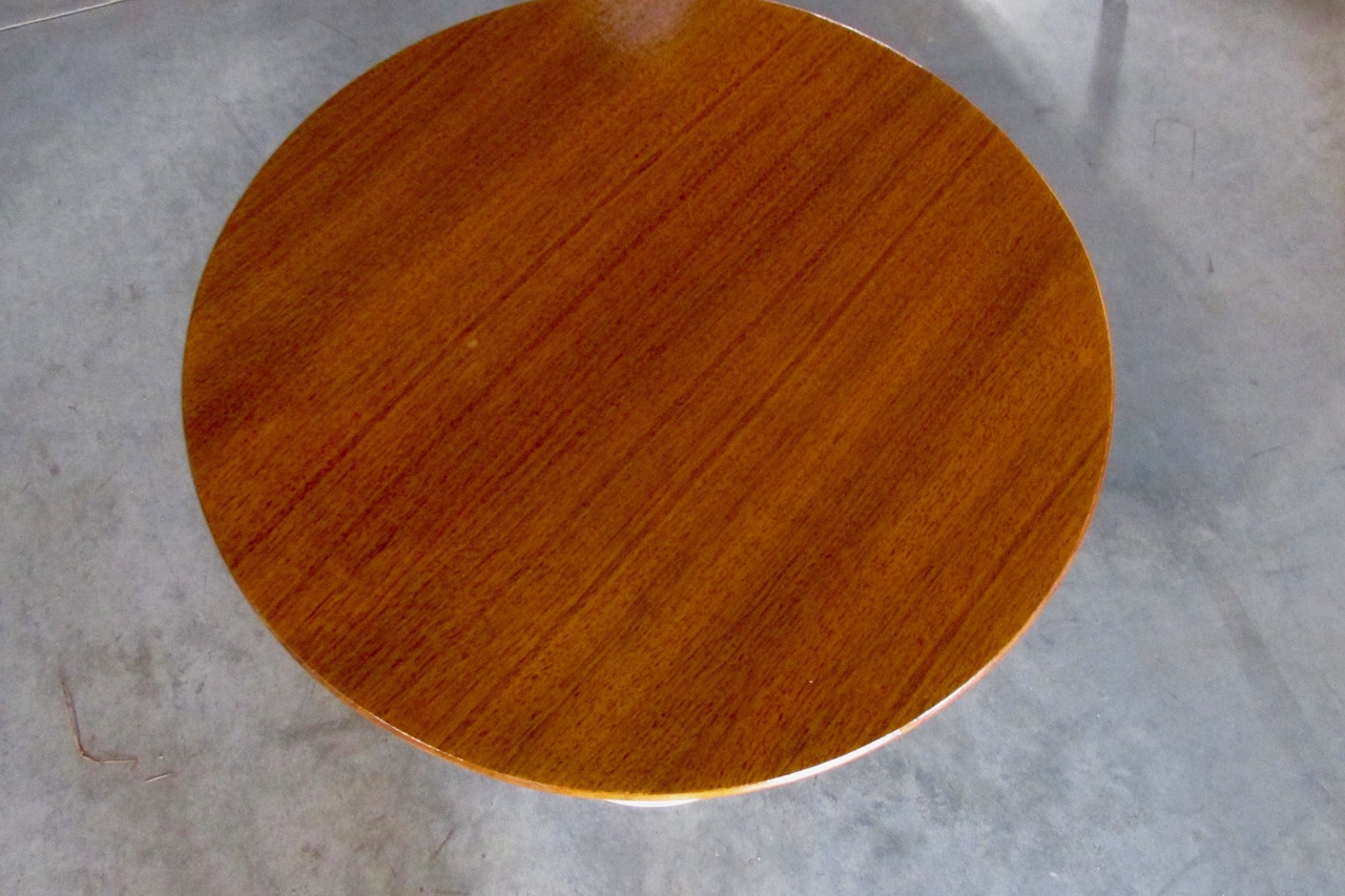 Saarinen Walnut Tulip End Tables