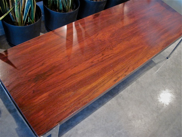 Milo Baughman Rosewood & Chrome Coffee Table