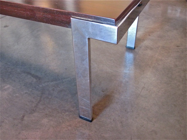 Milo Baughman Rosewood & Chrome Coffee Table